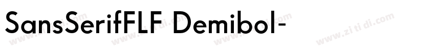 SansSerifFLF Demibol字体转换